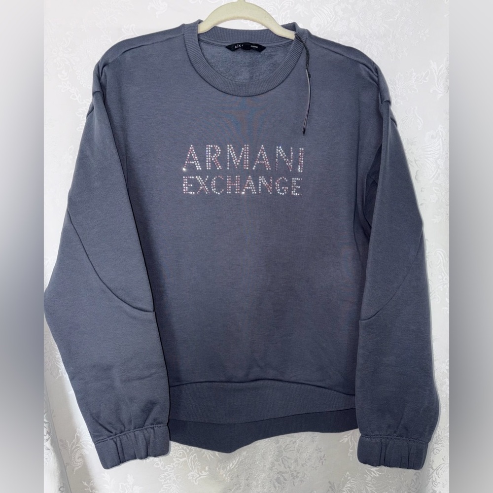 Armani Exchange Grey Crewneck Sweatshirt